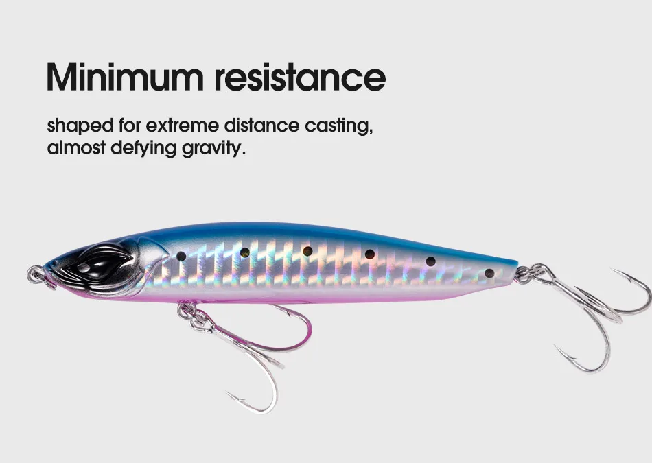 NOEBY Sinking Pencil Fishing Lure 90mm 19g Stickbait Wobbler Saltwater Fishing Lures Sea GT Tuna Bait