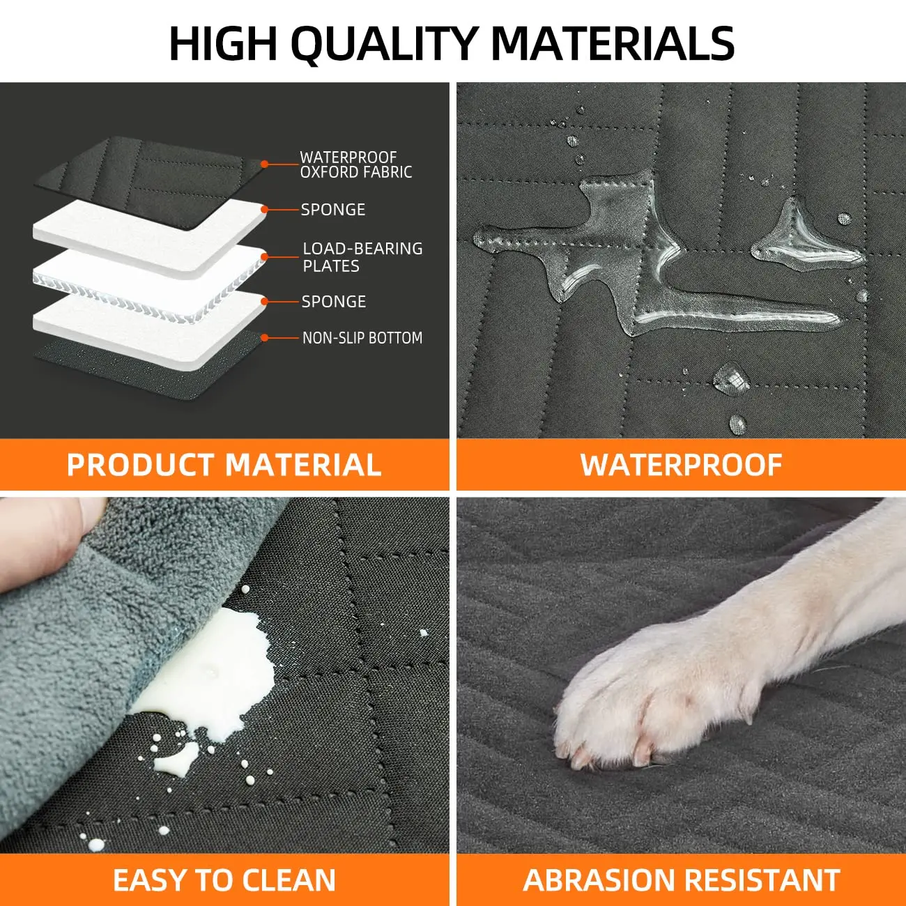 Best Dog Car Seat Cover Hard Bottom Waterproof Dog Car Hammock  Pet Mat Blankets Backseat Cover For Dogs In Car