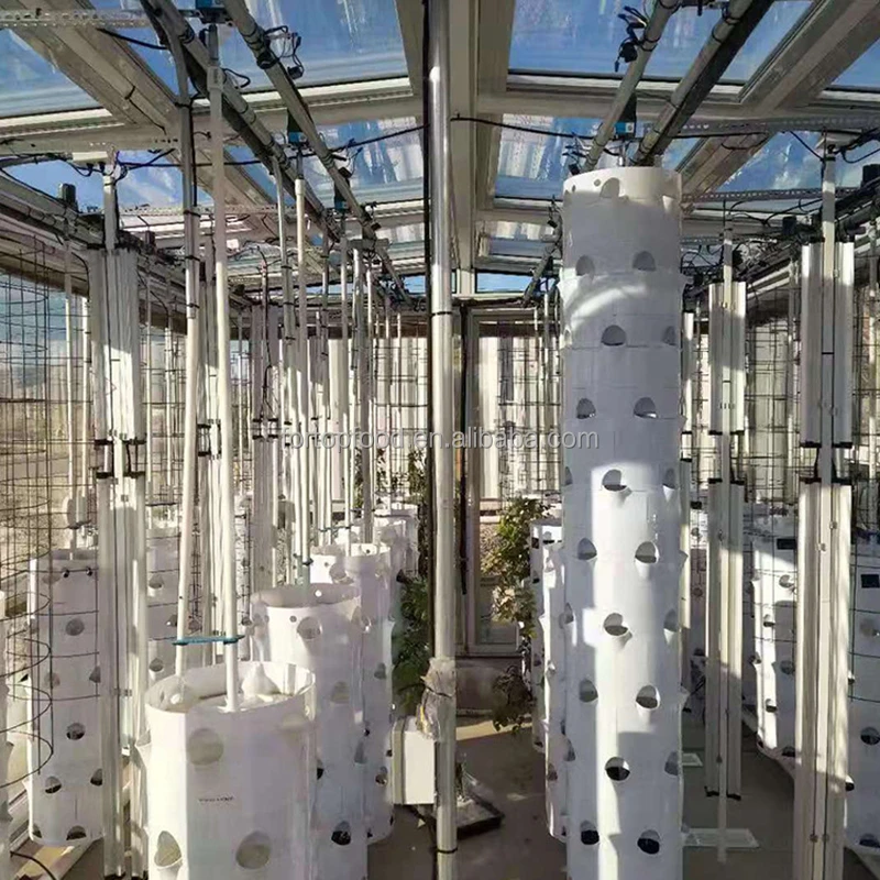 Commercial Greenhouse 15 Layers 90 Plants Automatic Hydroponic Garden Vertical Rotate Aeroponic Tower Hydroponics Growing System