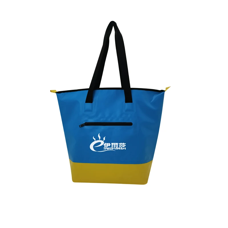 Лидер продаж, водонепроницаемая сумка-тоут из поливинилхлоридного брезента 15-20 л, водонепроницаемая пляжная сумка