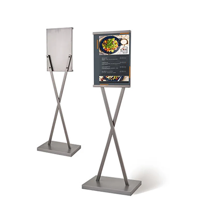 Leasylife Customized Advertising Mall Menu Stand Outdoor Indoor Aluminum Snap Frame Metal Board Stand