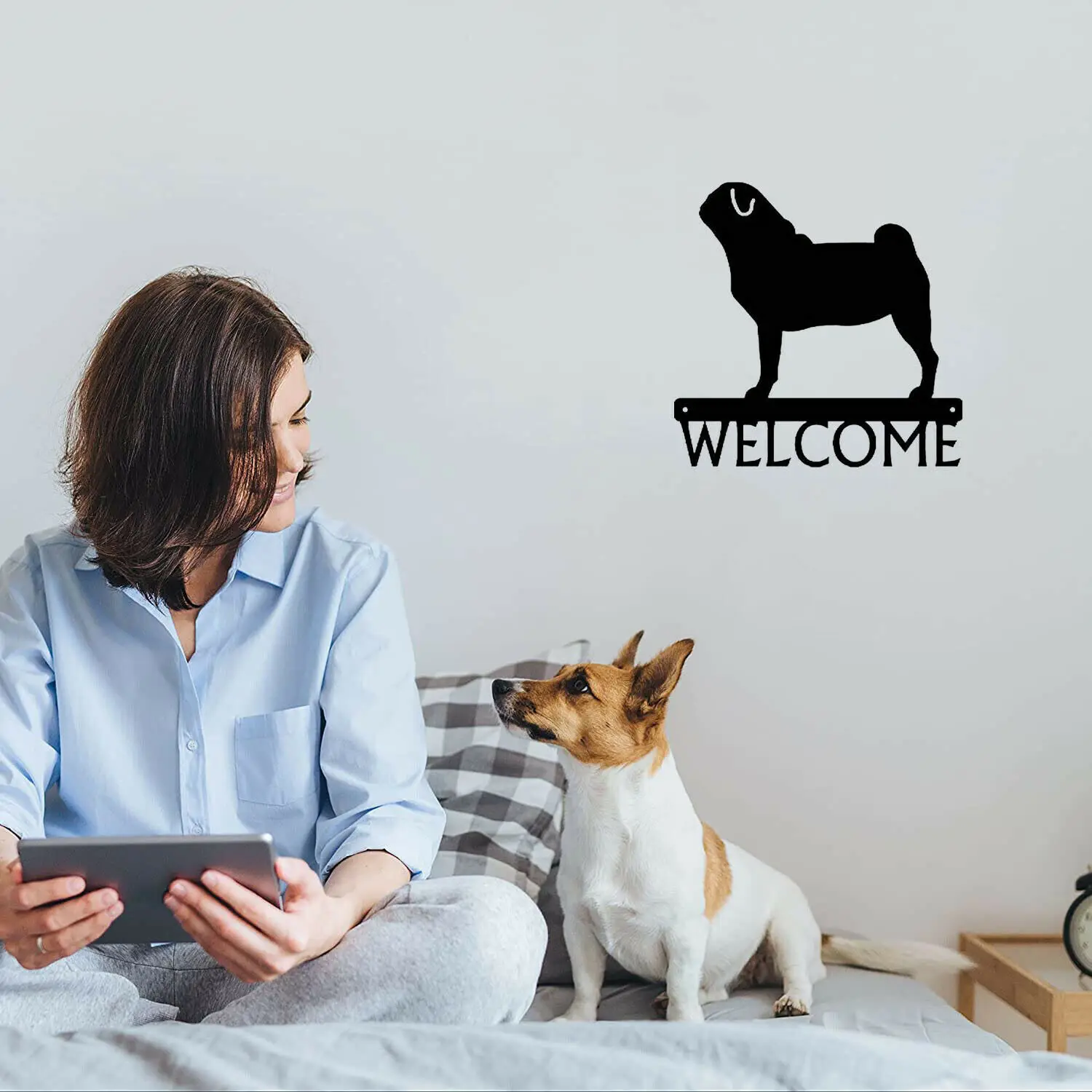 Creative Hot sale Laser cutting Puppy dog Metal Wall Hooks Hanging Mounted Key Racks Bedroom Foyer Living Room Pet Wall Decor