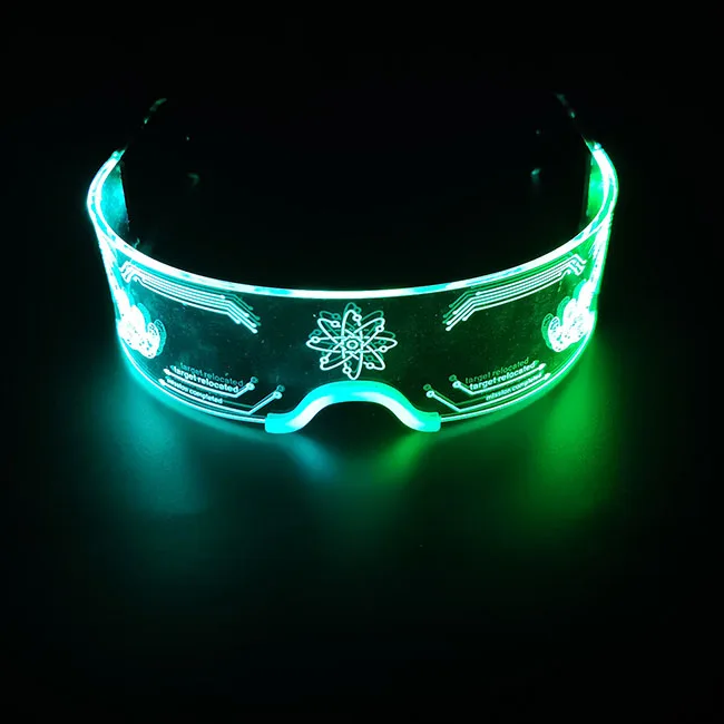 Light Up Glasses Magic LED Visor Rave Glasses for  Cosplay Festivals Halloween Bars Clubs Parties
