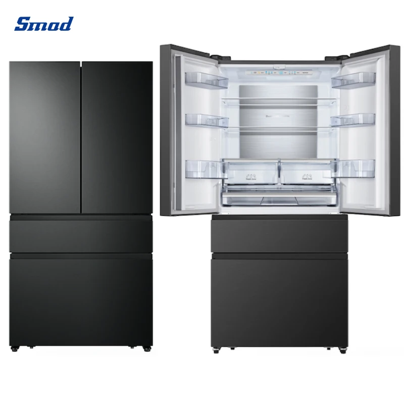 French Door 430L 4 Doors Frost Free Refrigerator With Optional Water Dispenser