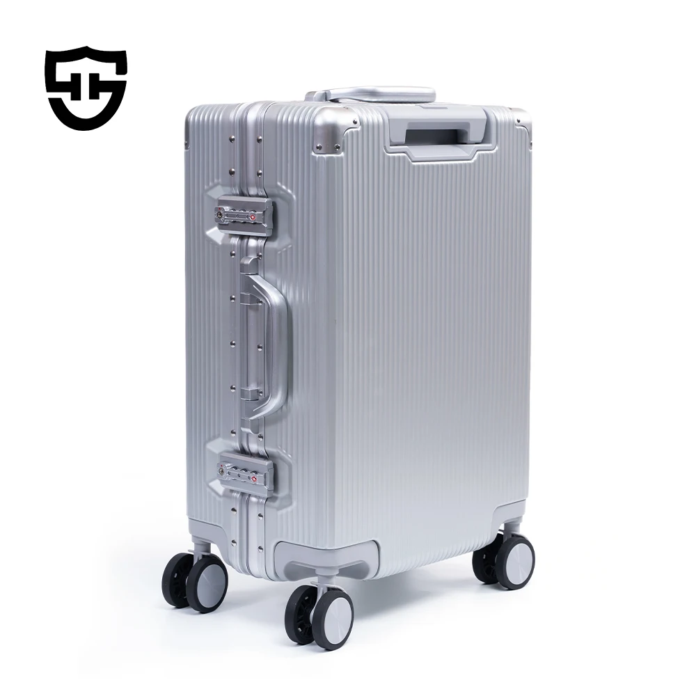 Custom Waterproof Durable ABS Trolley Suitcase 20 24 28 Inch Travel Luggage With Combination Lock For Business