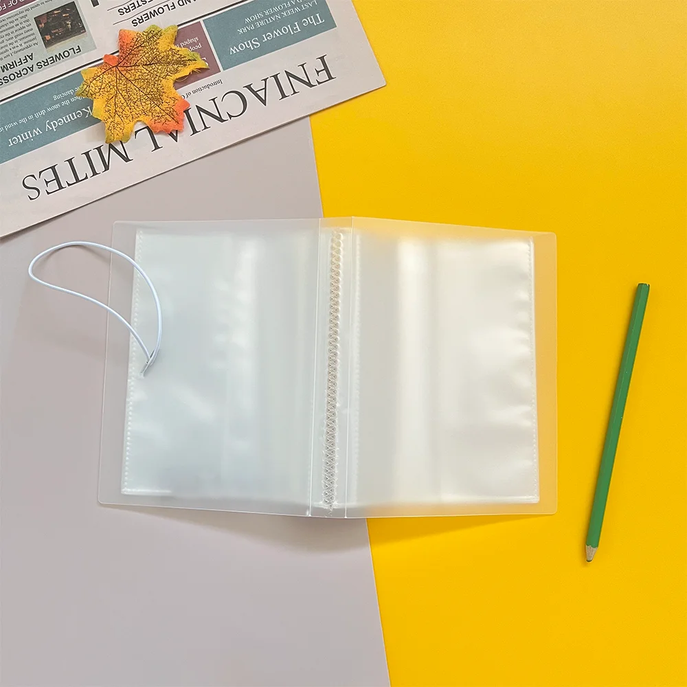 A5 Waterproof Transparent File Folder Transparent Sports Game Card 4 Pocket Photo Set