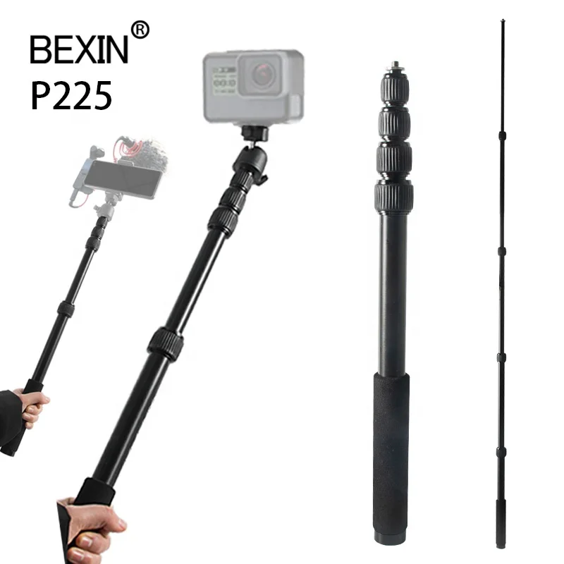 
BEXIN P225 Sports Camera Selfie Stick Triangle Brace Extension Rod Outdoor Handheld Digital Camera Flash Bracket Rod Arm Bracke 