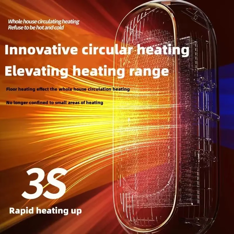 Desktop Simple Heater Small Creative Mini Heater Home Office Gifts Desktop Hot Air Electric Heater Room Space Air Heating Fan