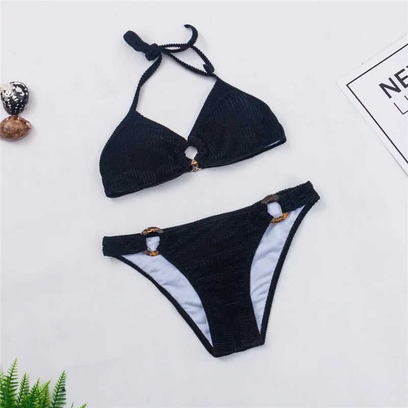 OEM Factory Spandex Briefs Plus Size Sexy Swimsuit Bikini Set