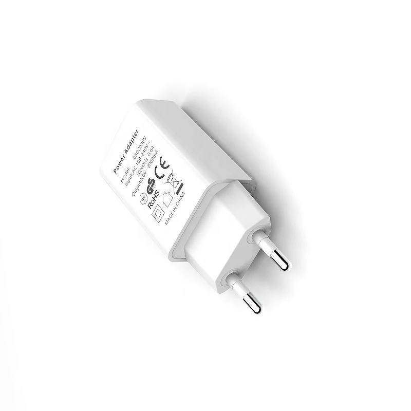 High quality European standard 5V1A mobile phone charger  intelligent USB charger