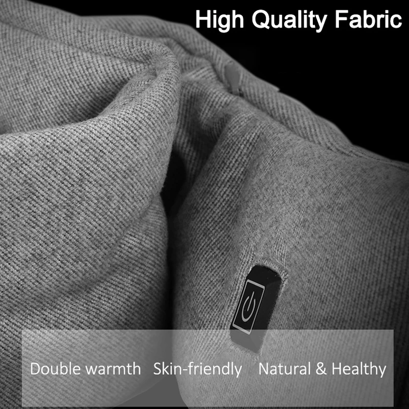 EMAF 2021 washable graphene far infrared sweet heating up heat pack neck scarves scarfd scarf knitting belt Prevent overheating