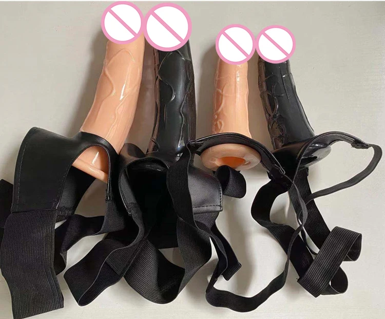 Harness Strap On Silicone Dildo G Spot Stimulator Detachable Dildos Hollow Strap On Dildo For Men Artificial Penis