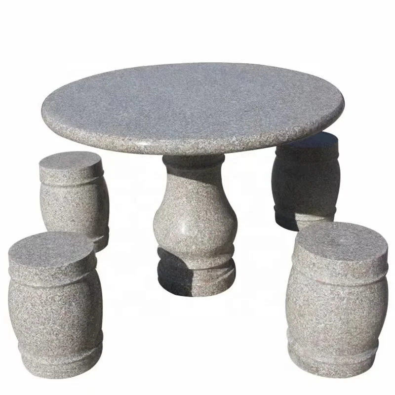 Grey granite garden table garden table and chairs set ready stock outdoor sculpture cheap table and chairs for garden