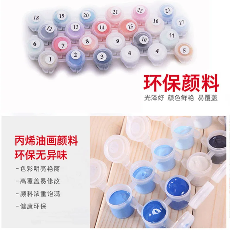 DIY ручная роспись цифровая картина маслом Акриловая начинка трансграничные киоски 40*50