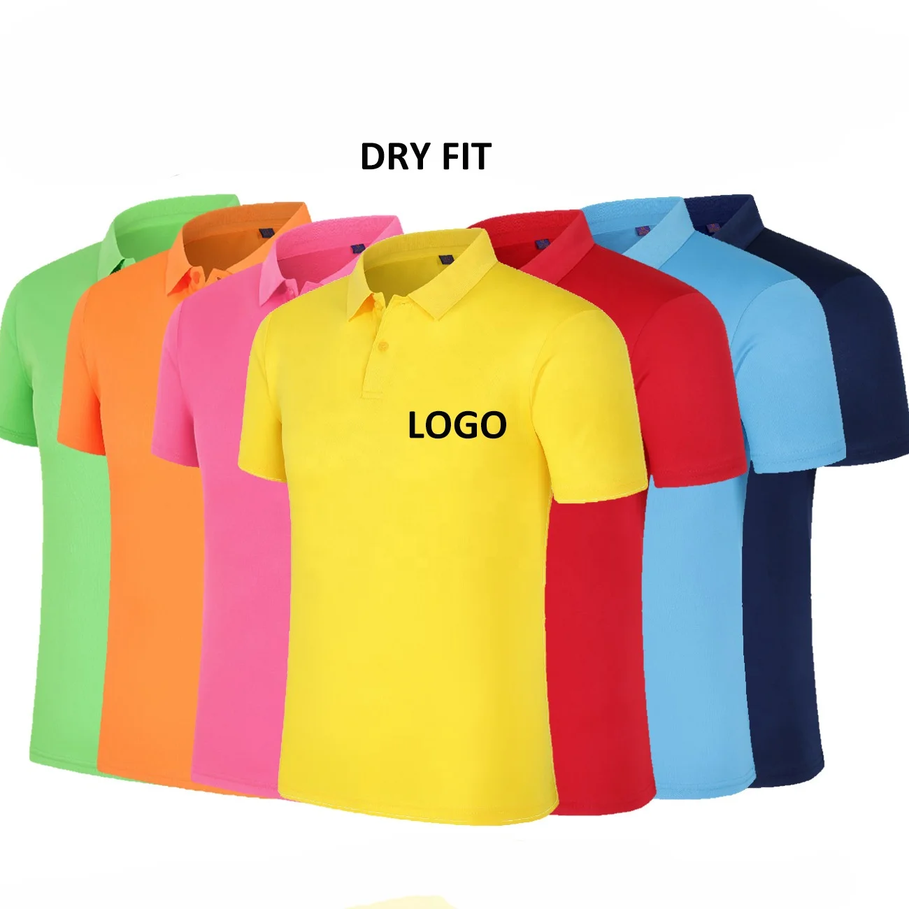 Wholesale Unisex Cheap Polo Tshirts Custom Print Embroidery Logo Work Uniform Quick Dry Regular Fit 100% Polyester Polo Shirt