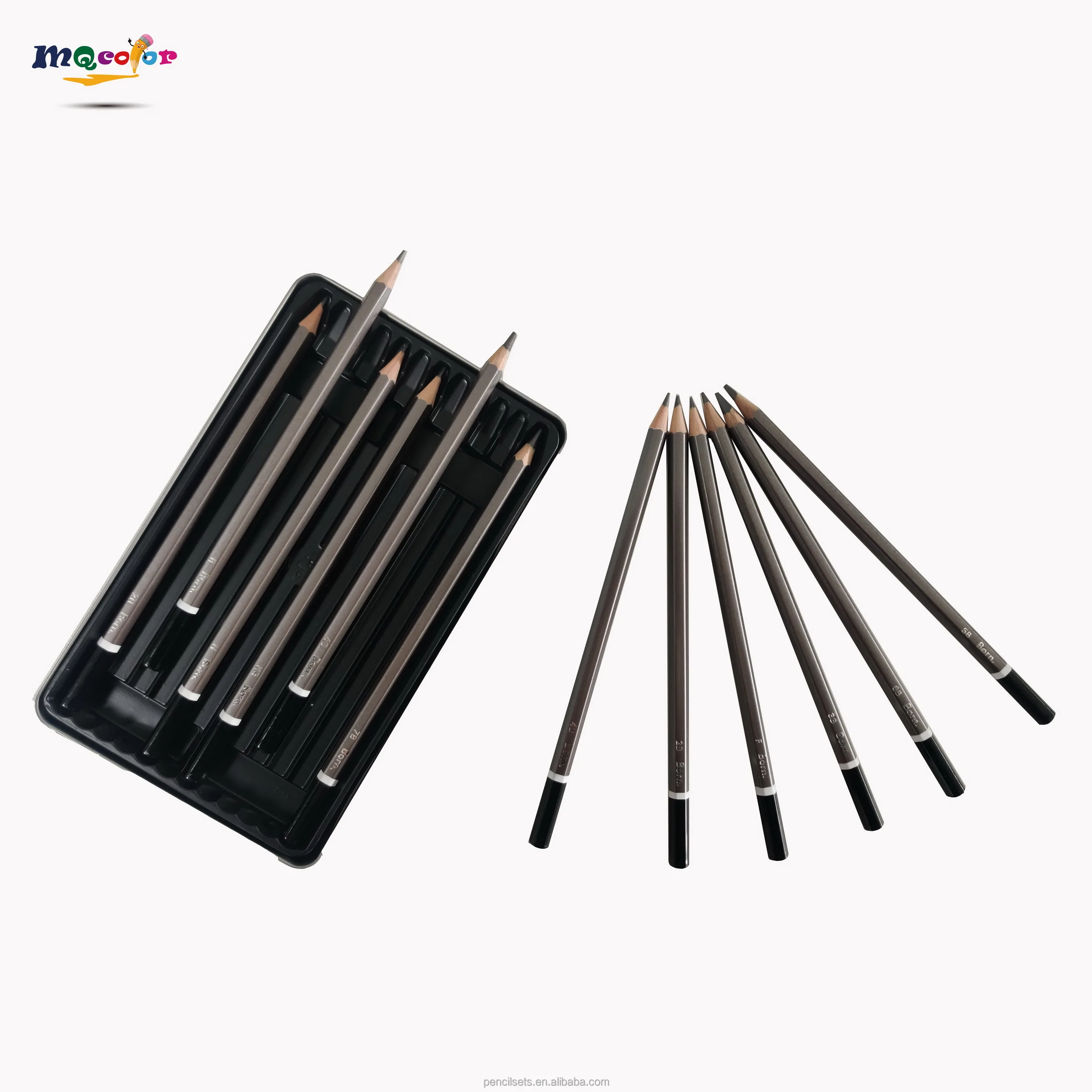 14pcs best sketch pencils & drawing pencils set  b to h