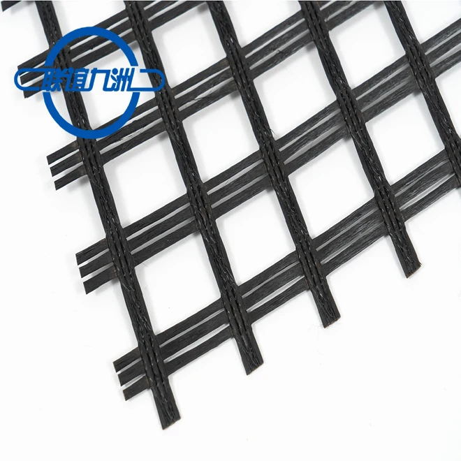 Glassfiber Geogrid Asphalt Fiberglass Geogrid 100/100kn