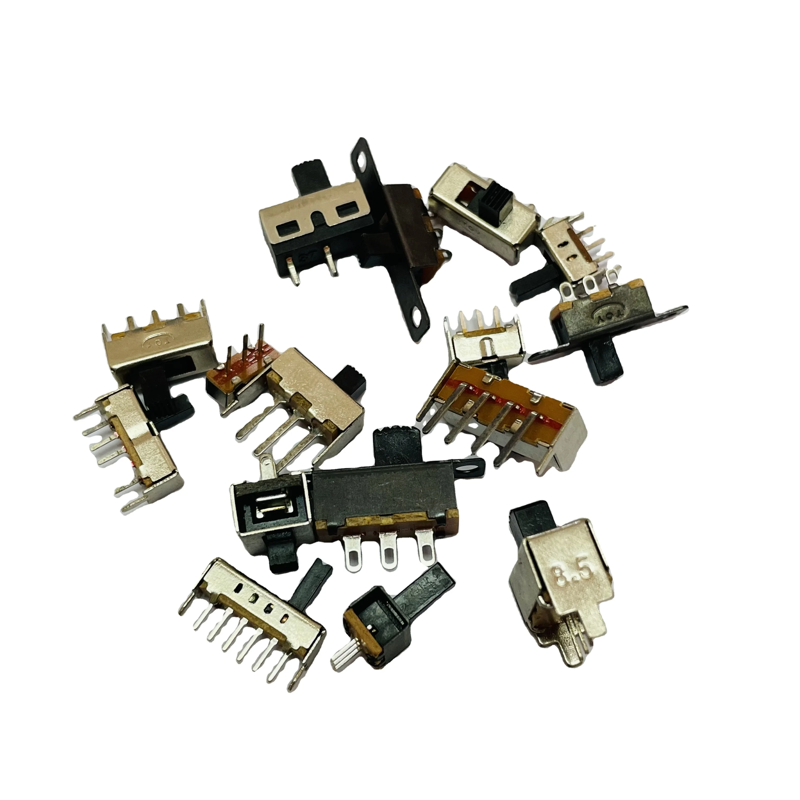 Ползунковый Переключатель вертикальный 1P2T 1P3T 1P4TDC50V переключатель для печатной платы
