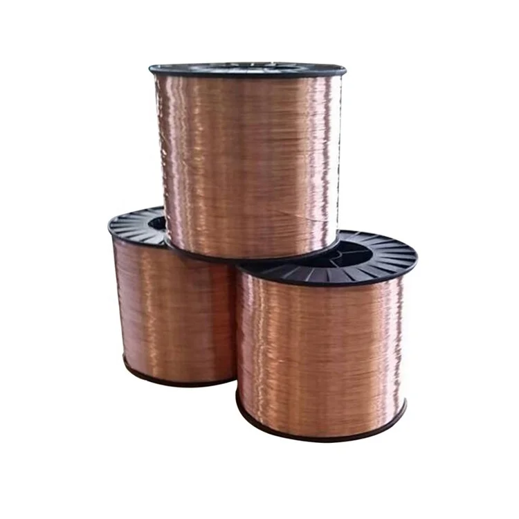High quality 0.6mm-3mm copper-coated wire / copper wiring plate / copper plated wire  for Coil nails