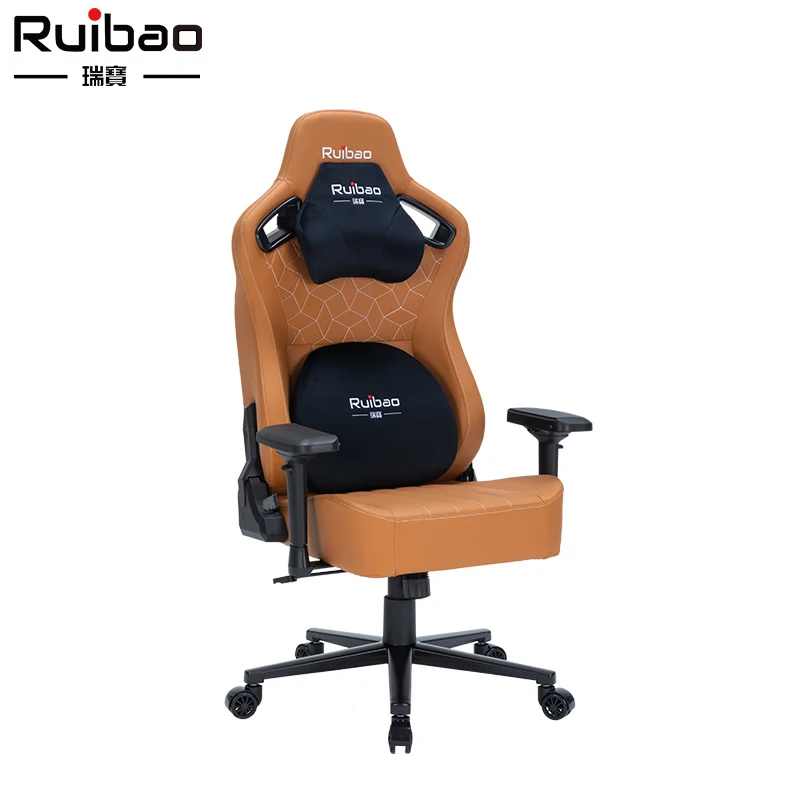 Ruibao Luxury Custom New Design Cheap Computer Gamer PC Racing Gaming Chair ODM OEM PU Leather Recliner Game Chair