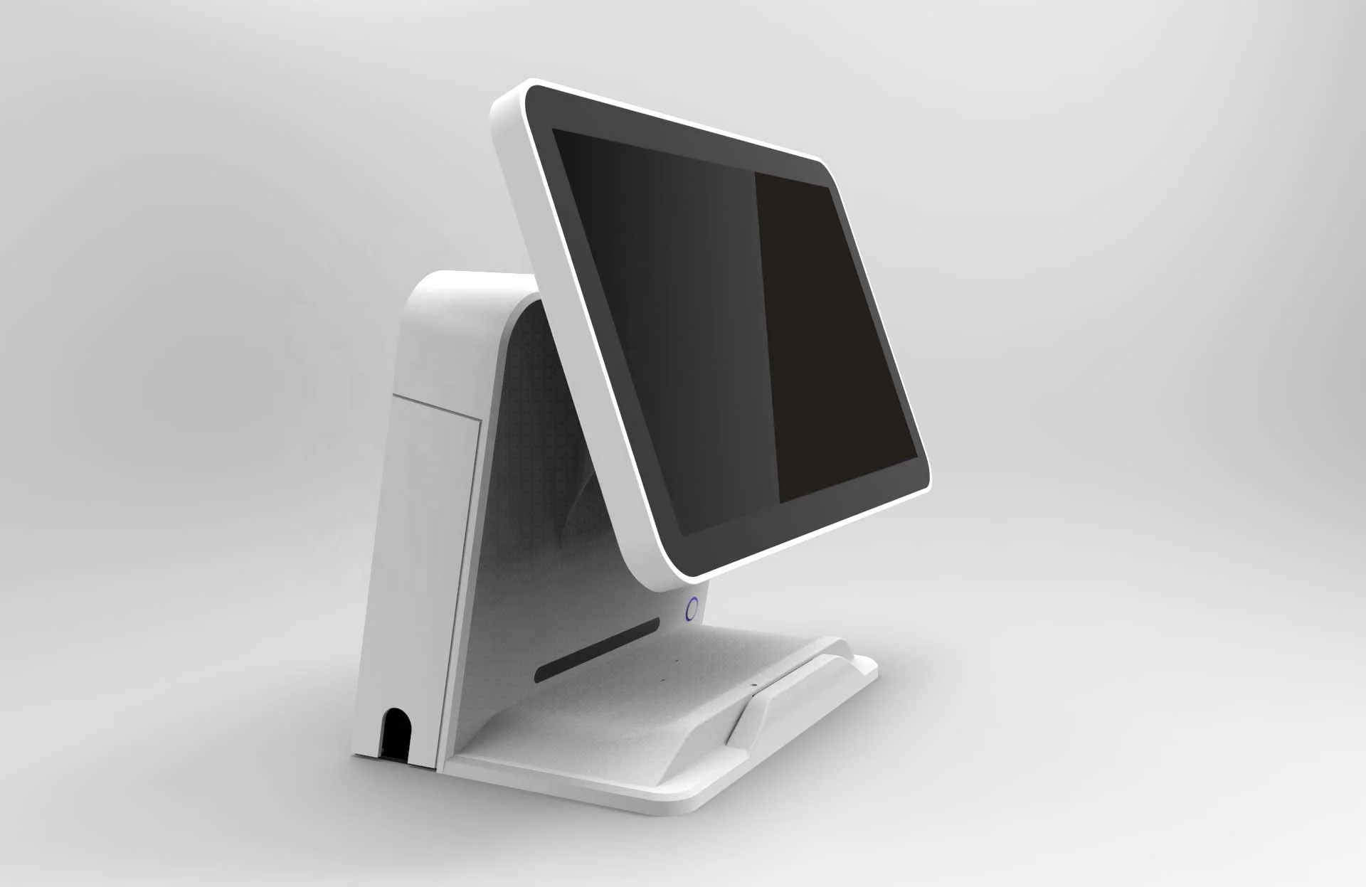 Famous Pos Factory Android Pos System with 15/17 inches dual screen with WIFI  and bluetooth