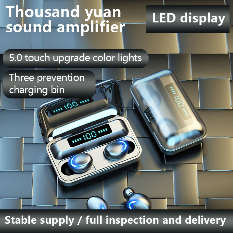 earbuds bluetooth 5.0 earphone boat power bank 2000mAh battery ipx5 waterproof stereo headphone earphone  headset