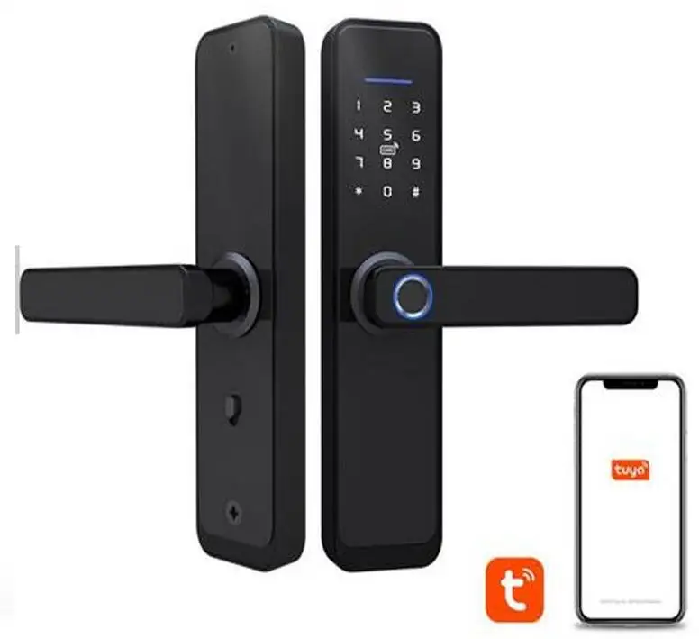 Fingerprint door lock Digital Tuya TTlock APP Remote control Smart Password Card Security Electric Lock