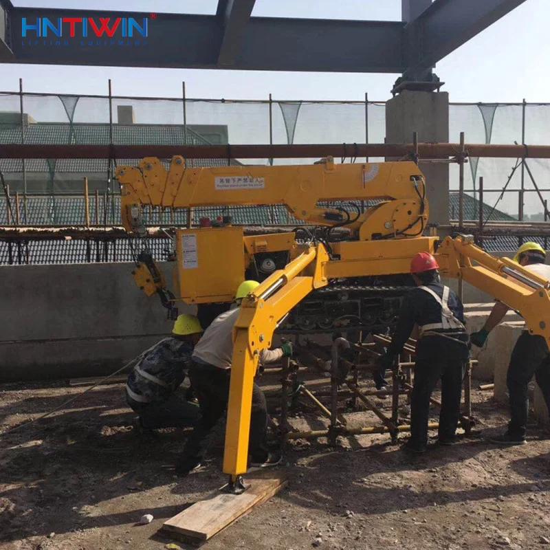 Китайский поставщик HNTIWIN бренд 3 5 8 10 12 тонн мини-кран-паук для продажи