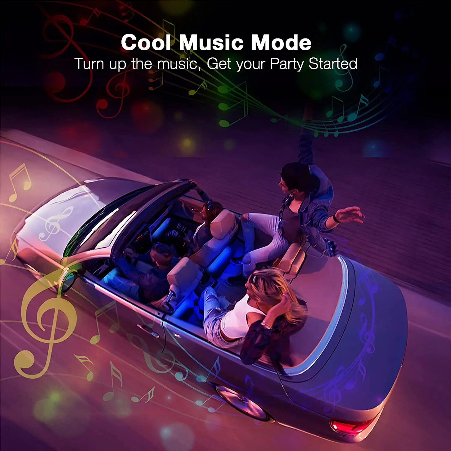 Cigarette Adapter 12V RGB 5050 APP LED Bulb for Car Interior Ambient Lights Accessories Waterproof Strip LEDs Lighting