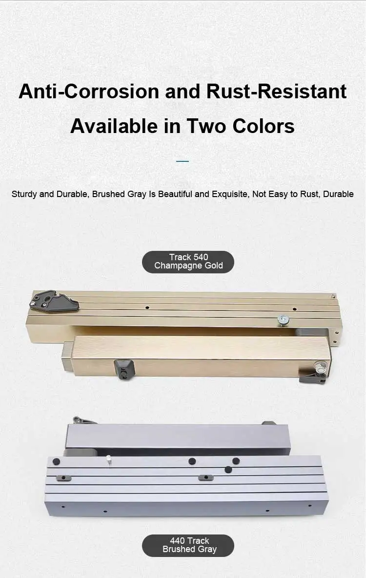 Heavy Duty Extension Hidden Invisible Dining Drawer Multi-sections Telescopic Slide Rail Pull Out Extending Table Mechanisms