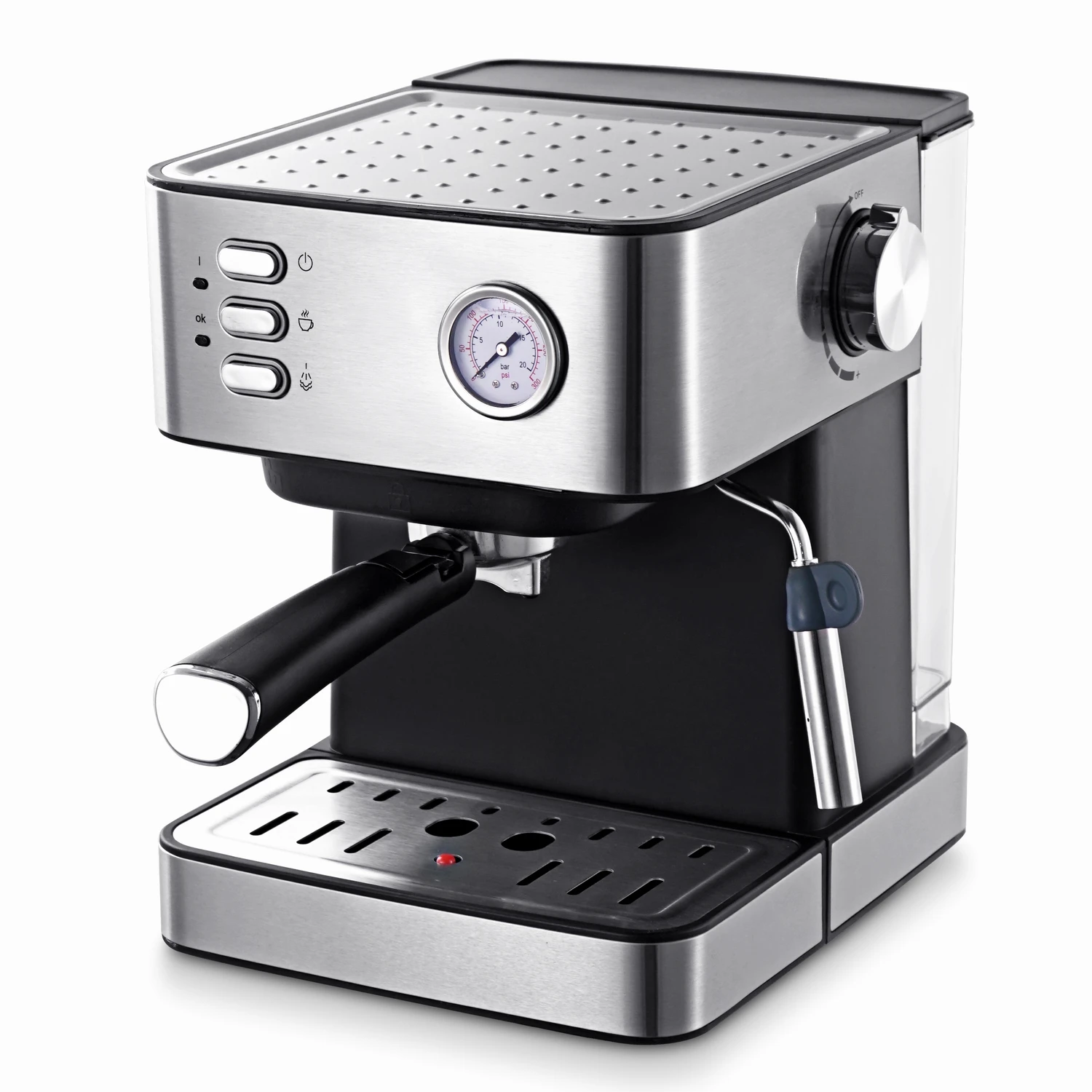 ULKA-cafetera expreso con bomba de 20 bar, maquina de cafe expreso, capuchino y latte Coffee Maker Italian ULKA Pump