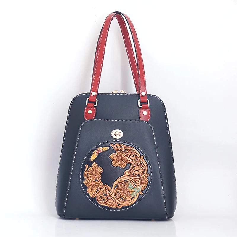 Производитель оптовая продажа лидер продаж стильный роскошный кожаный женский рюкзак женская простая повседневная дорожная сумка