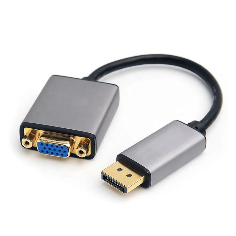 Male to female displayport to vga adapter cable converter