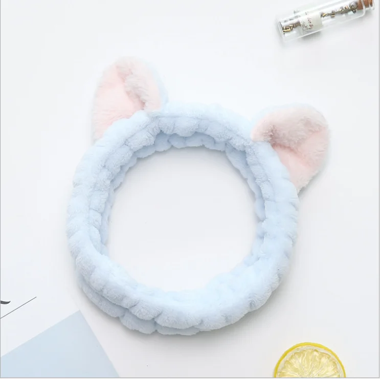 
Christmas gift Hair bow Stereo Cat Washing Face Hairband Makeup Headband Female Applying 