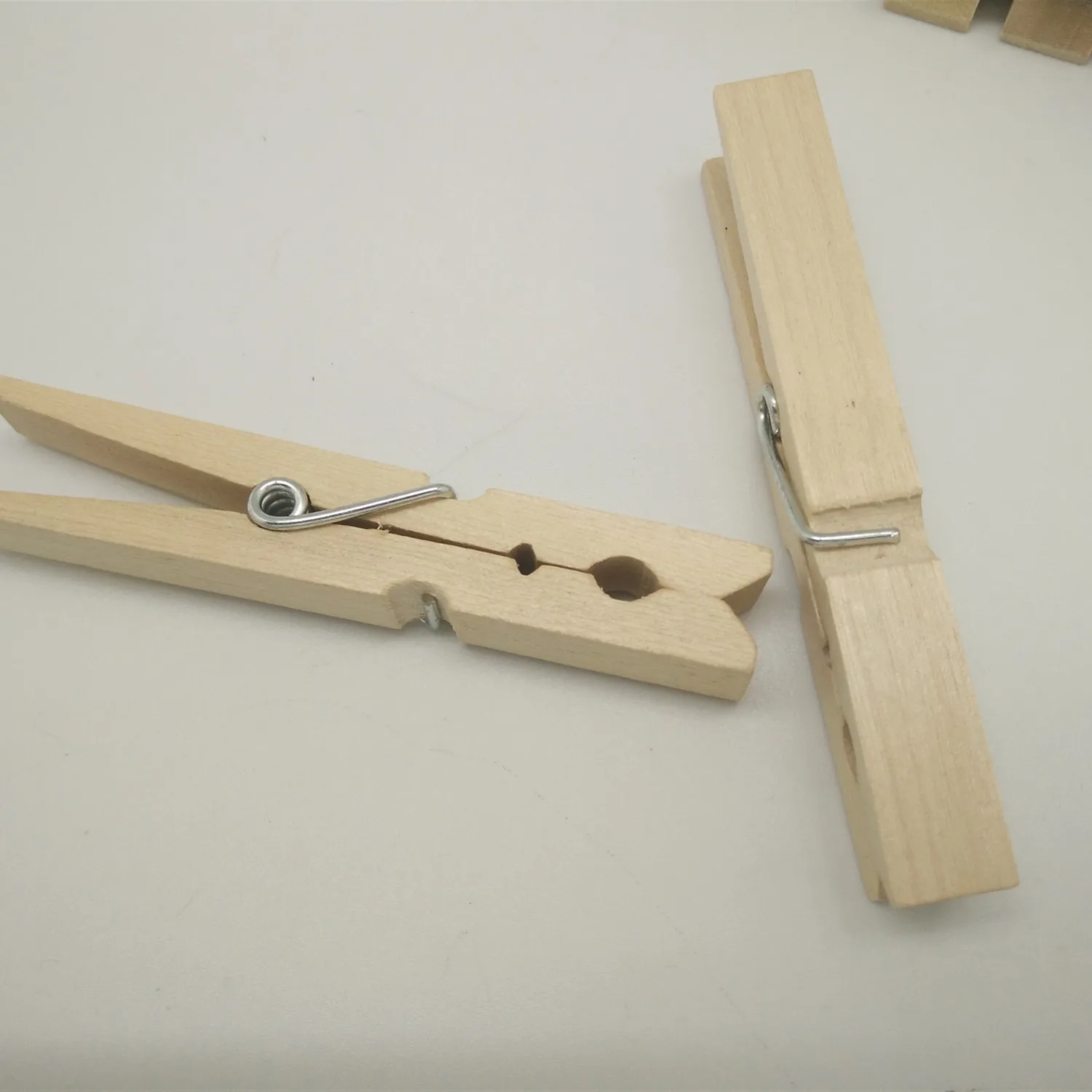 Large decorative clip birch wood clothespin 10cm big wooden clothes pegs spring pins