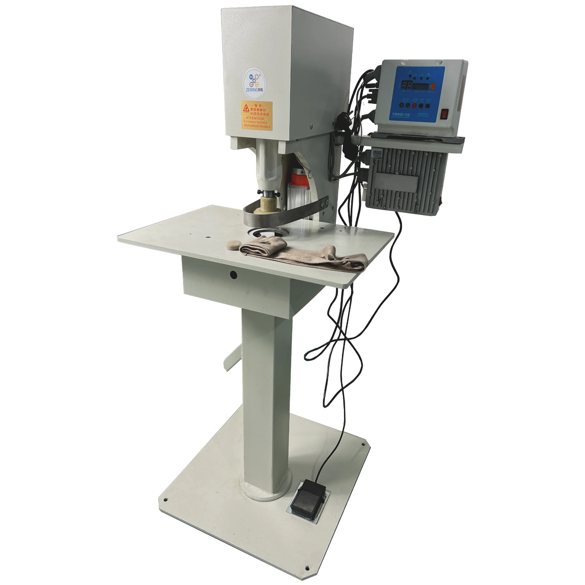 New Style Semi-Automatic Cutting Leather Fabric Machine For Rounded Button