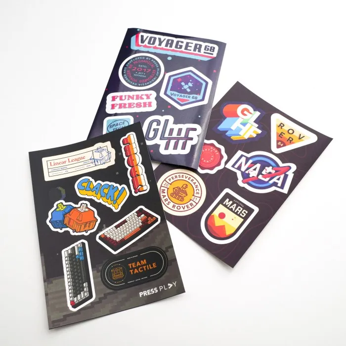 Waterproof Self Adhesive Sticker A4 A5 A6 Full Colour Printing Vinyl Custom Logo Kiss Cut Sticker Sheet