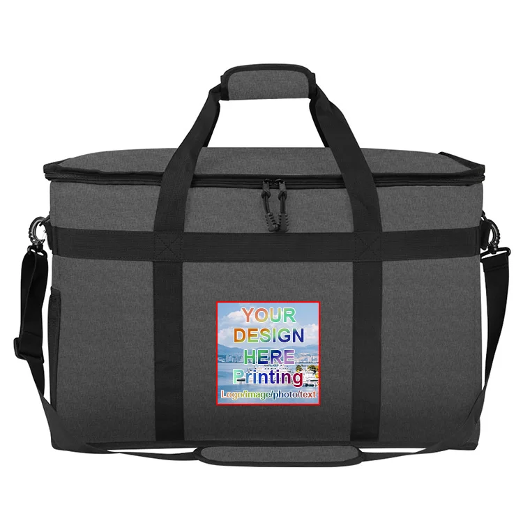 300D Polyester Cooler Bag Large Food Delivery Bag Custom Logo Lunch Bag