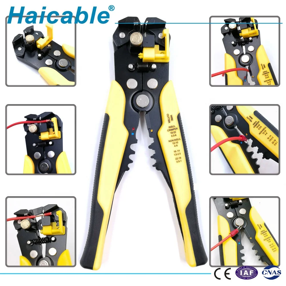 Haicable HS-056 саморегулирующийся кабель Резак щипцы для зачистки проводов 3 в 1 многофункциональные плоскогубцы