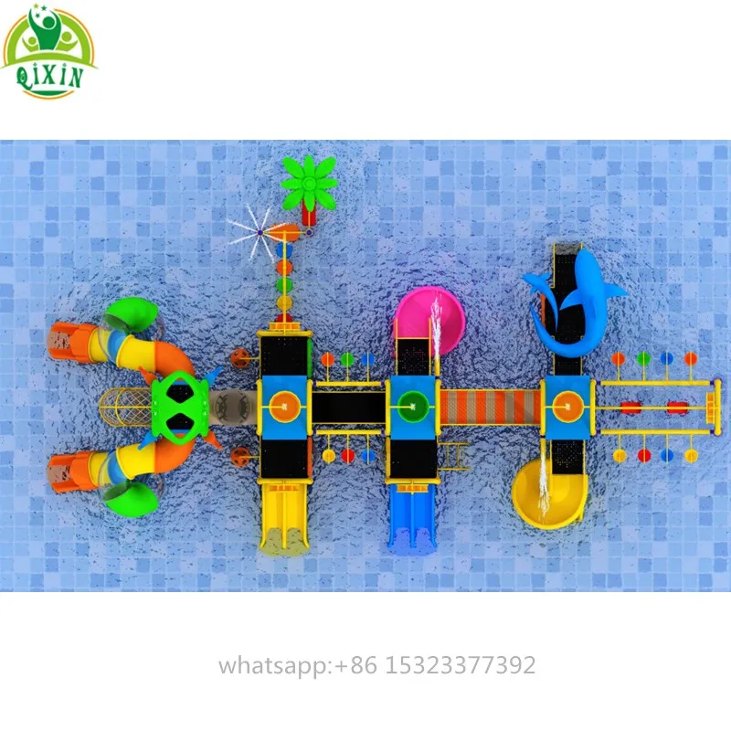 Large size Pool game swimming outdoor water slide kids playground water park