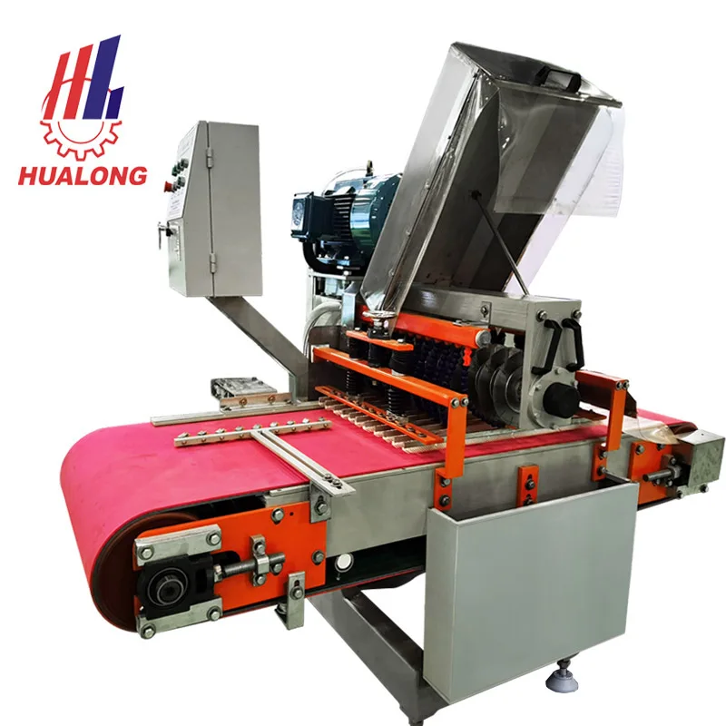 Hualong stone machinery Automatic Multiblade brick mosaic continuous tile saw cutting porcelain Ceramic Tiles Cutter Machine