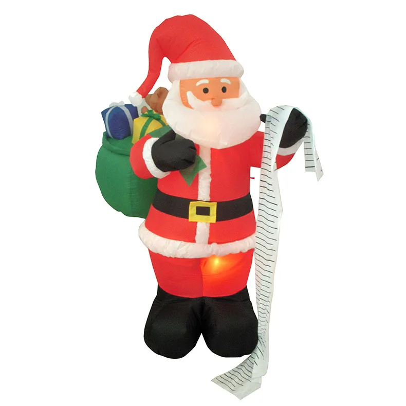 Wholesale Custom Inflatable Santa Decor Bar/Amusement Park Products/Outdoor Santa Claus Doll New Years Navidad Party Props