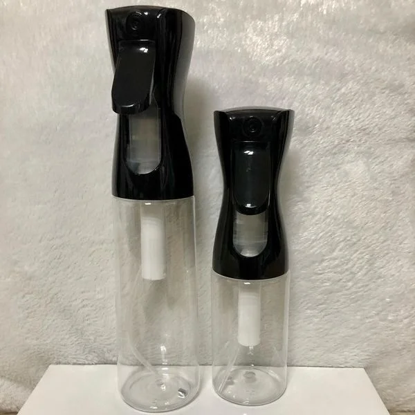 Многоразовые 160 мл 300 мл 500 мл 5 унций 10 унций 16 унций прозрачные черные насосы для парикмахерской салона тонкий непрерывный распылитель