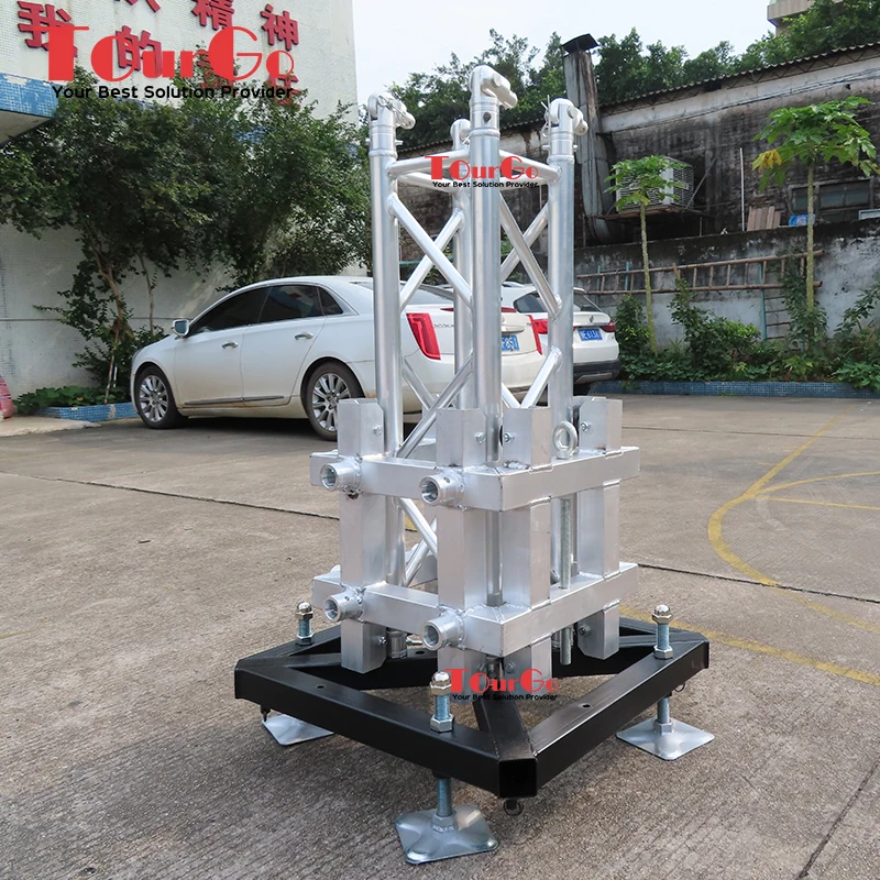 TourGo Aluminum Ground Support Truss System Lift Truss Tower for Stage