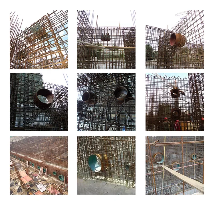 Leeboo factory through concrete wall pipe sleeve stainless steel rigid and flexible waterproof casing for embedded pipe