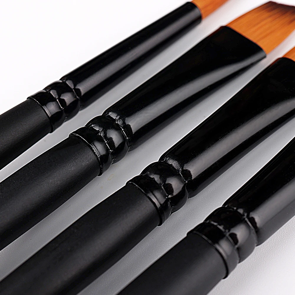 Xin Bowen Painting Brushes Set 12 PCS Acrylic Oil Watercolor Brush Nylon Hair Artist Brush for Art Painting