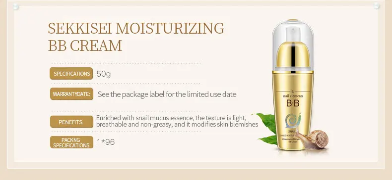 Private label Korean Cosmetics Makeup Base K-Beauty Foundation murad spf Moisturizing BB cream
