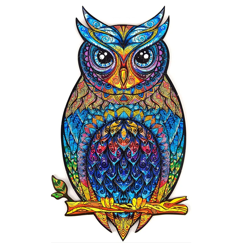 
Unique Wooden animal Jigsaw Puzzles Mysterious Fish 3D Puzzle For Adults Kids Educational Fabulous Gift Interactive Games Toy 