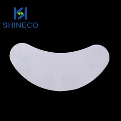 10 Pairs Boat Shape Private Label Gel Under Eye Pads for Eeylash Extensions White Matte OEM Beauty Tools Adhesive Eye Patches