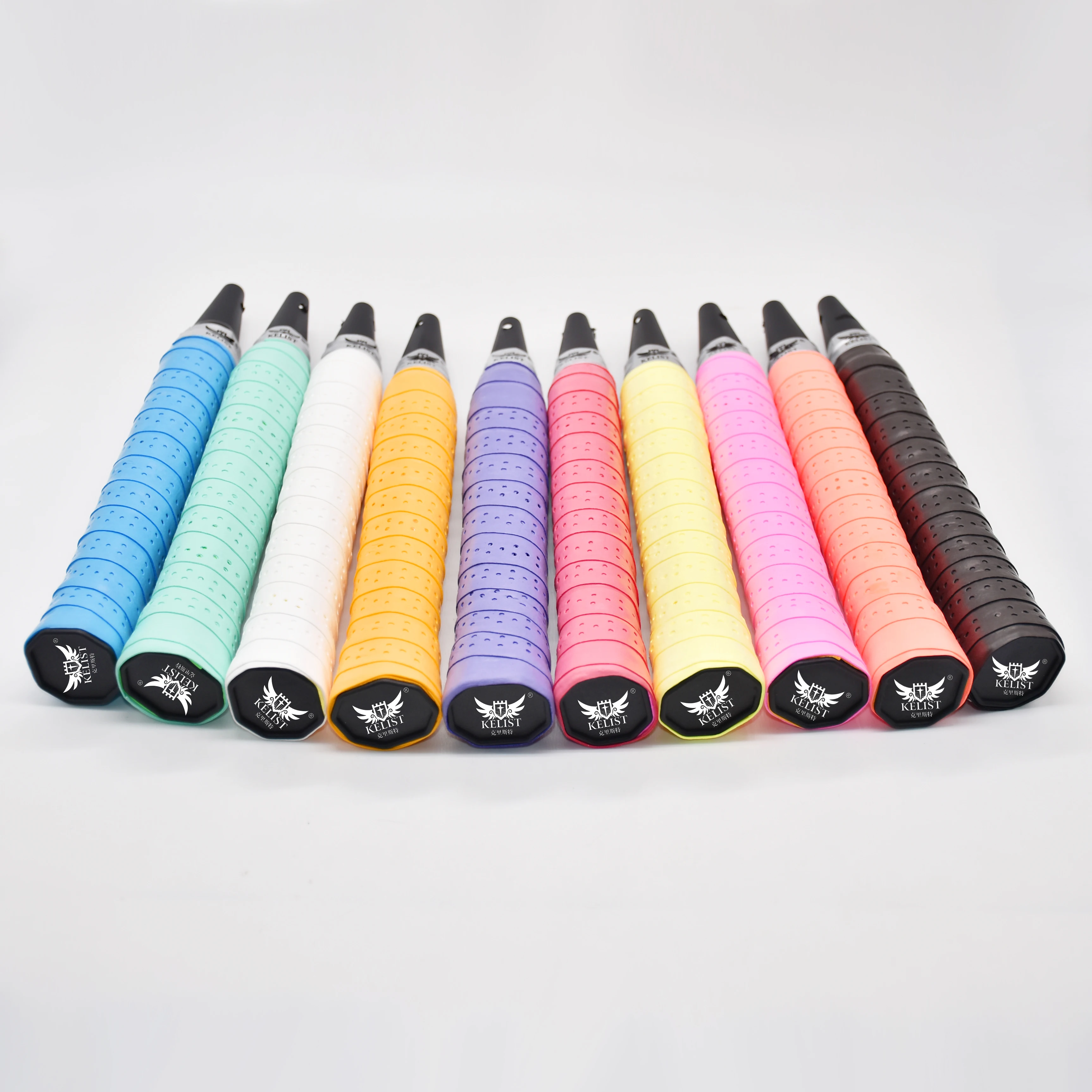 China Manufacturer Quality Imported Pu Material Perforated Racket Badminton Tennis Overgrip